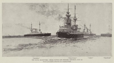 Le manovre navali, tattiche a vapore al largo di Belfast, sabato 22 luglio da Henry Charles Seppings Wright